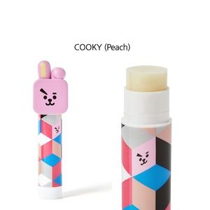 New BT21 Cooky Figurine, Peach Flavor Chapstick